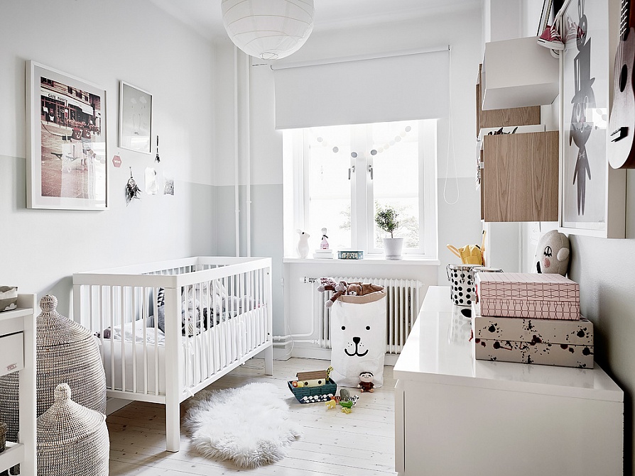 Скандинавский стиль в интерьере детской комнаты