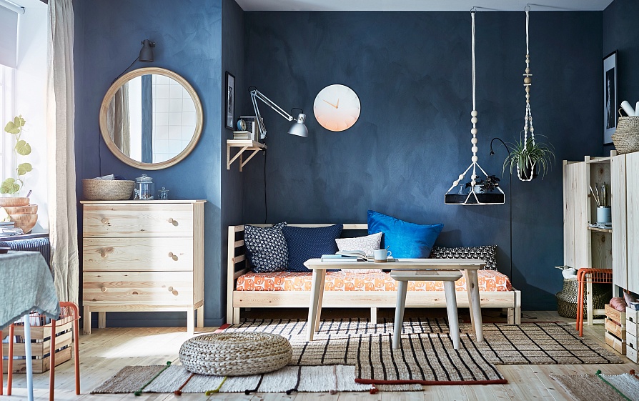 Интерьер в шведском стиле с мебелью Икеа