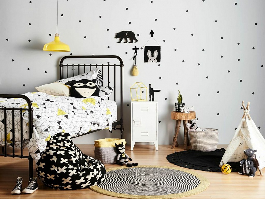 Детская комната в скандинавском стиле для мальчика